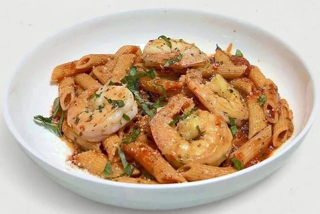 Scampi All' Arrabbiata.