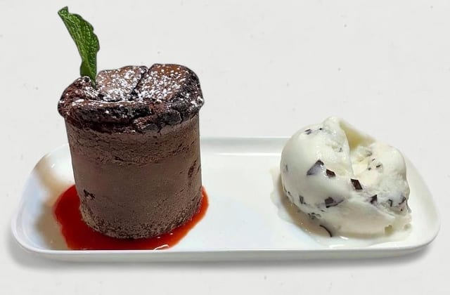 Chocolate Molten Lava Cake.